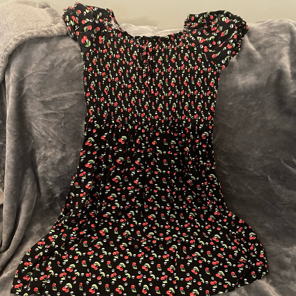 Black dress with cherries!